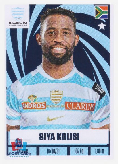Siya Kolisi / Racing 92 N°184 Panini Rugby Top 14 2024-2025