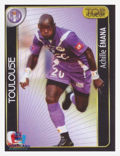 Panini Foot 2008 - Achille Émana (Top joueur) / Toulouse #473