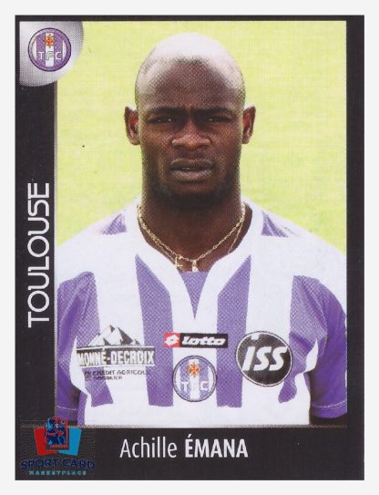Panini Foot 2008 - Achille Émana / Toulouse #485