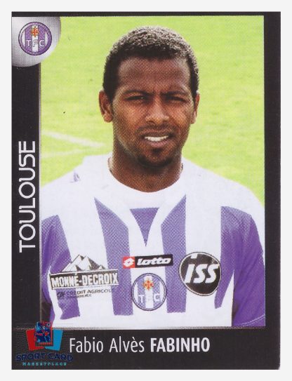 Panini Foot 2008 - Fabio Alvès Fabinho / Toulouse #486