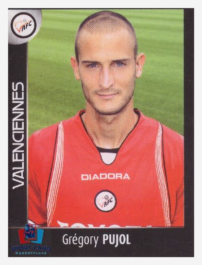 Panini Foot 2008 - Grégory Pujol / Valenciennes #517
