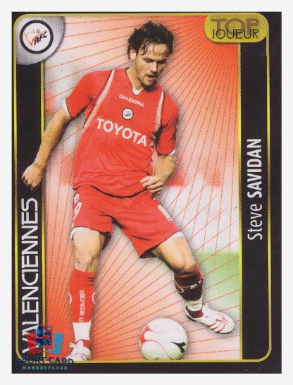 Panini Foot 2008 - Steve Savidan (Top joueur) / Valenciennes #520
