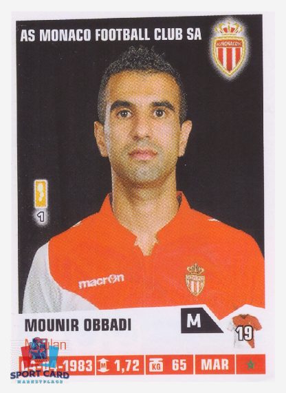 Panini Foot 2014 - Mounir Obbadi / AS Monaco #233