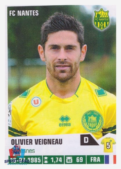 Panini Foot 2014 - Olivier Veigneau / FC Nantes #273