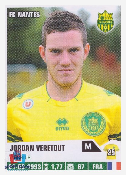 Panini Foot 2014 - Jordan Veretout / FC Nantes #283