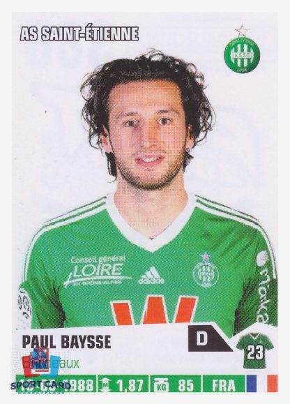 Panini Foot 2014 - Paul Baysse / AS Saint-étienne #386