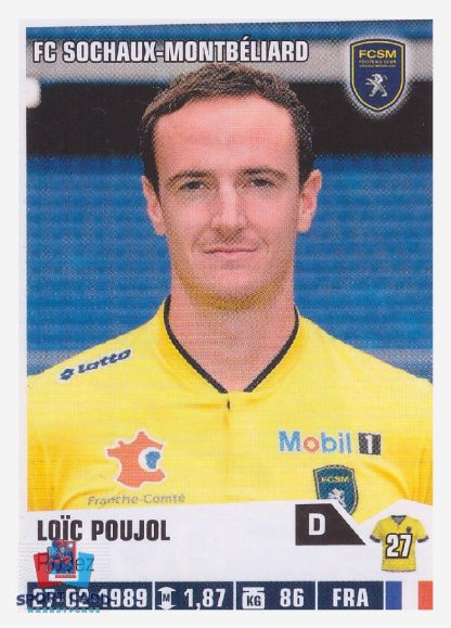 Panini Foot 2014 - Loïc Poujol / FC Sochaux-Montbeliard #418