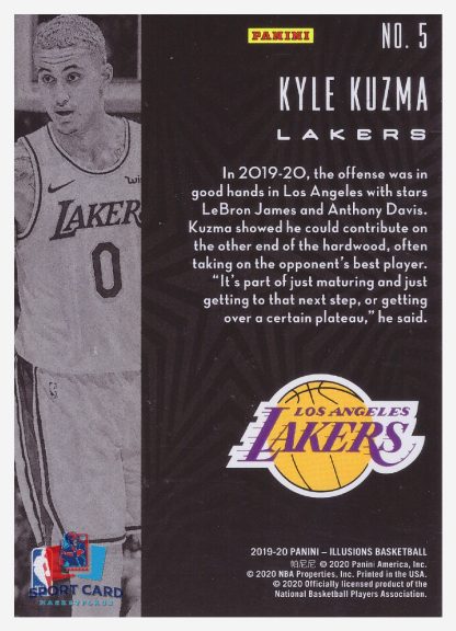 2019-20 Panini Illusions Kyle Kuzma / Los Angeles Lakers #5