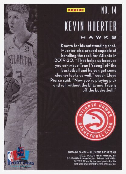 2019-20 Panini Illusions Kevin Huerter / Atlanta Hawks #14 – Image 2