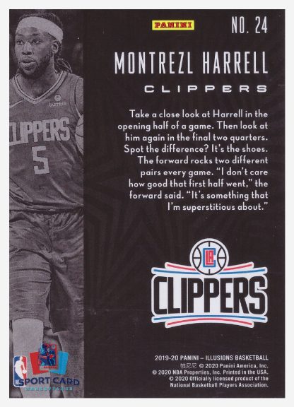 2019-20 Panini Illusions Montrezl Harrell / Los Angeles Clippers #24 – Image 2