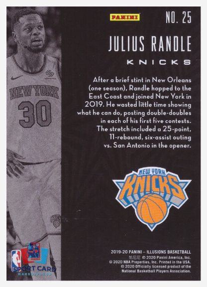 2019-20 Panini Illusions Julius Randle / New York Knicks #25