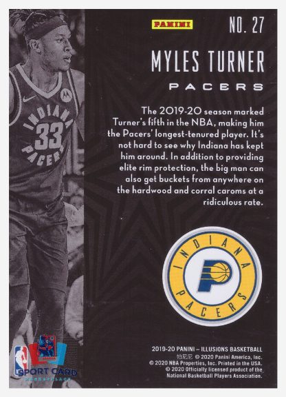 2019-20 Panini Illusions Myles Turner / Indiana Pacers #27