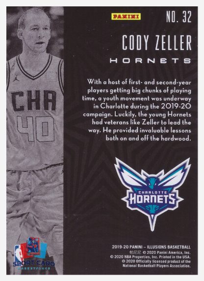 2019-20 Panini Illusions Cody Zeller / Charlotte Hornets #32