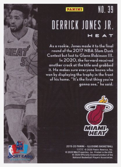 2019-20 Panini Illusions Derrick Jones Jr / Miami Heat #39