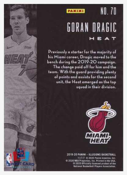 2019-20 Panini Illusions Goran Dragic / Miami Heat #70