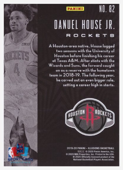 2019-20 Panini Illusions Danuel House Jr / Houston Rockets #82