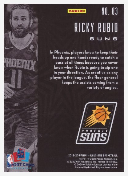 2019-20 Panini Illusions Ricky Rubio / Phoenix Suns #83