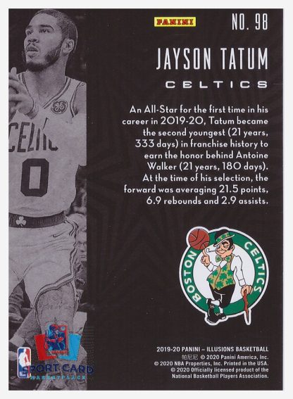 2019-20 Panini Illusions Jayson Tatum / Boston Celtics #98 – Image 2