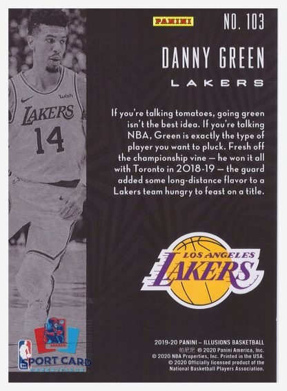2019-20 Panini Illusions Danny Green / Los angeles Lakers #103