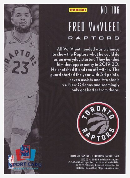 2019-20 Panini Illusions Fred VanVleet / Toronto Raptors #106