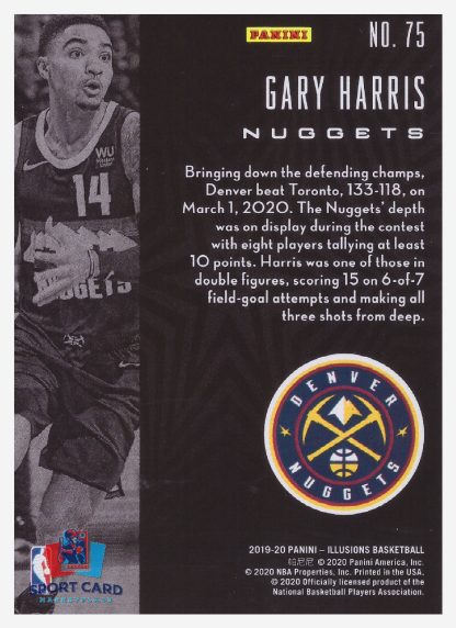 2019-20 Panini Illusions Gary Harris /Denver Nuggets #75