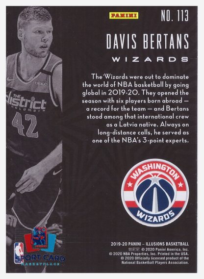 2019-20 Panini Illusions Davis Bertrans / Washington Wizards #113