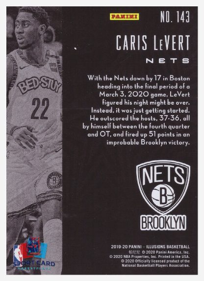 2019-20 Panini Illusions Caris LeVert / Brooklyn Nets #143 – Image 2