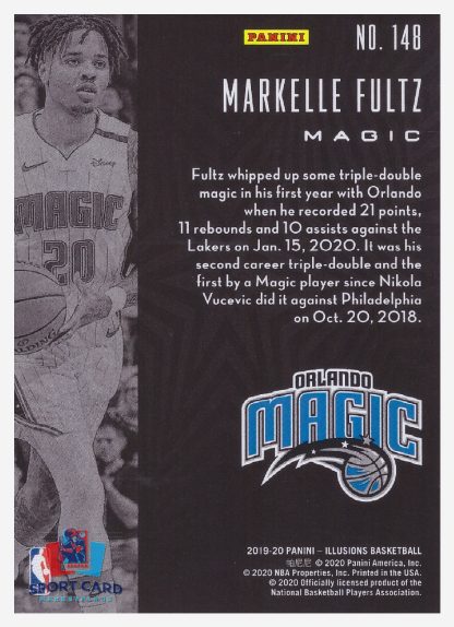 2019-20 Panini Illusions Markelle Fultz / Orlando Magic #148 – Image 2