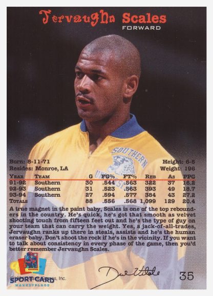 1994 Classic Jervaughn Scales / Southern Jaguars #35