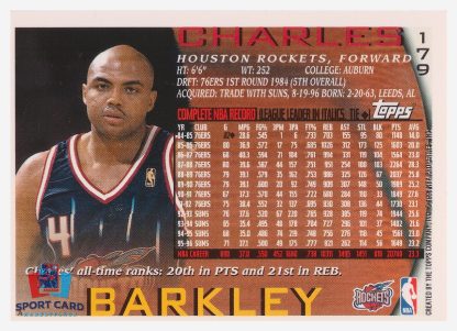 1996-1997 Topps Starting Lineup Charles Barkley / Houston Rockets #179