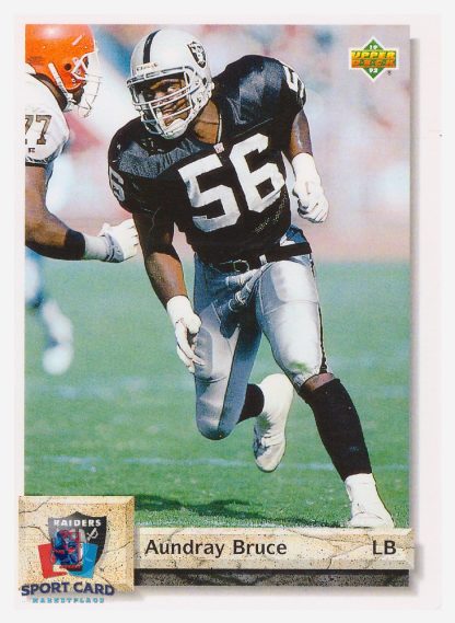 1992 Upper Deck Aundray Bruce / Los Angeles Raiders #476