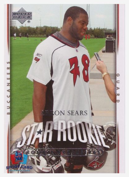 2007 Upper Deck Star Rookie Arron Sears / Tampa Bay Buccaneers #267