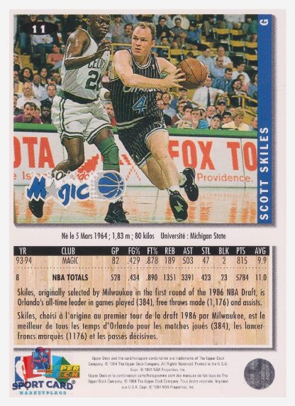 1994 Upper Deck Collector's Choice Scott Skiles / Orlando Magic #11