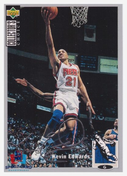 1994 Upper Deck Collector's Choice - Silver Signature Kevin Edwards / New Jersey Nets #36