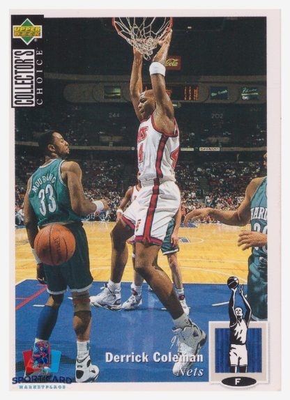 1994 Upper Deck Collector's Choice Derrick Coleman / New Jersey Nets #44