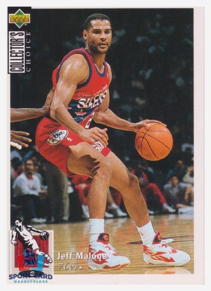 1994 Upper Deck Collector's Choice Jeff Malone / Philadelphia 76ers #60