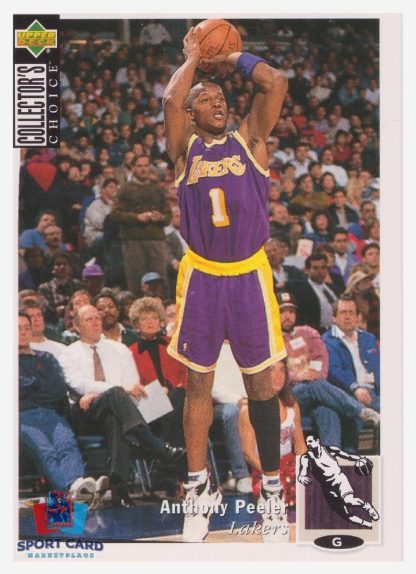 1994 Upper Deck Collector's Choice Anthony Peeler / Los Angeles Lakers #62