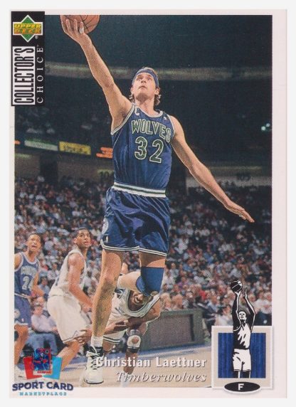 1994 Upper Deck Collector's Choice Christian Laettner / Minnesota Timberwolves #66