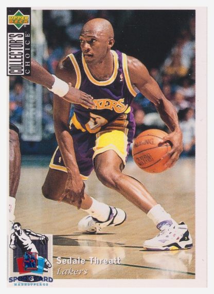 1994 Upper Deck Collector's Choice Sedale Threatt / Los Angeles Lakers #68