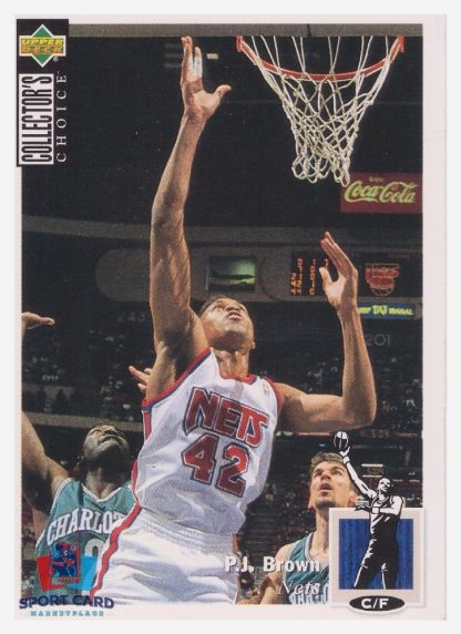 1994 Upper Deck Collector's Choice PJ Brown / New Jersey Nets #74