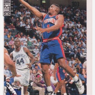 1994 Upper Deck Collector's Choice Lindsey Hunter / Detroit Pistons #82