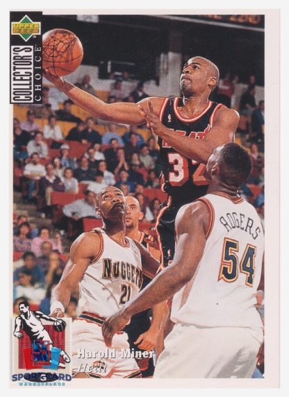 1994 Upper Deck Collector's Choice Harold Miner / Miami Heat #88