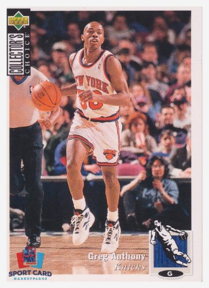 1994 Upper Deck Collector's Choice Greg Anthony / New York Knicks #91