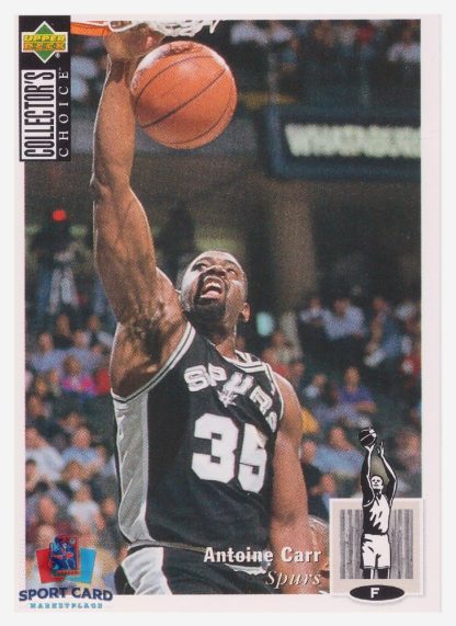 1994 Upper Deck Collector's Choice Antoine Carr / San Antonio Spurs #135
