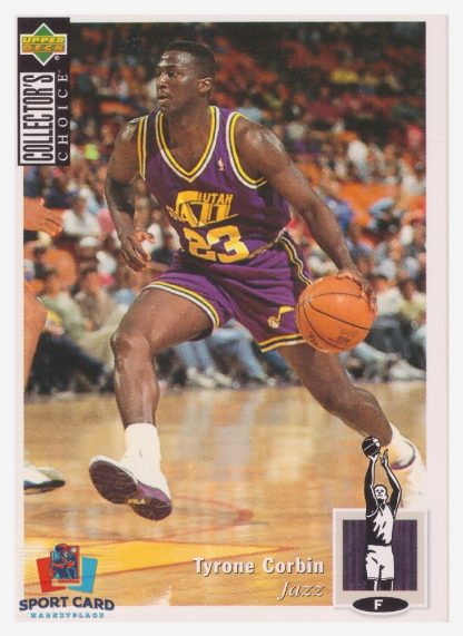 1994 Upper Deck Collector's Choice Tyrone Corbin / Utah Jazz #138