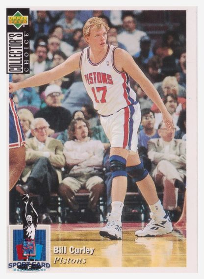 1994 Upper Deck Collector's Choice Bill Curley / Detroit Pistons #337