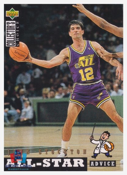 1994 Upper Deck Collector's Choice - All Star Advice John Stockton / Utah Jazz #196