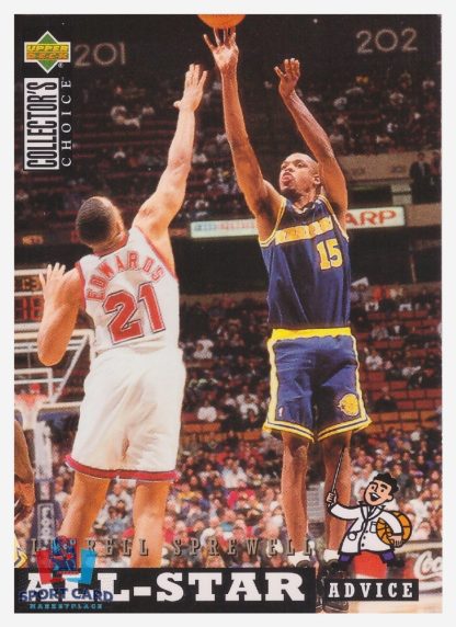 1994 Upper Deck Collector's Choice - All Star Advice Latrell Sprewell / Golden State Warriors #198