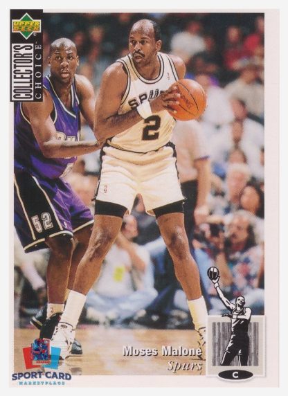 1994 Upper Deck Collector's Choice Moses Malone / San Antonio Spurs #281