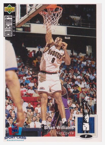 1994 Upper Deck Collector's Choice Brian Williams / Denver Nuggets #308